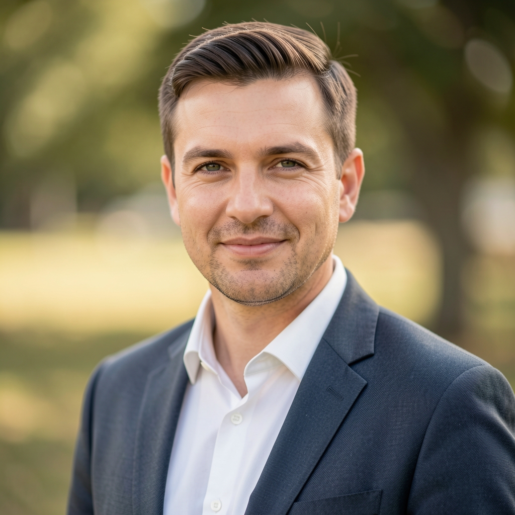 Varga Péter adatelemző portréja, aki elvégezte a Kevalo gépi tanulás programját