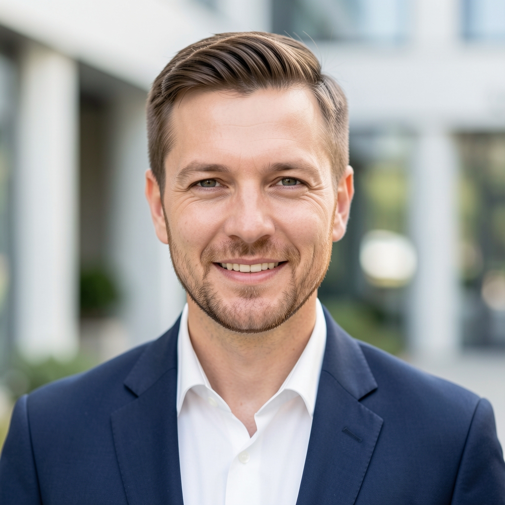 Horváth Gábor termékmenedzser portréja, aki elvégezte a Kevalo üzleti MI programját